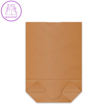 Papírový sáček s 145mm křížovým dnem kraft 36 x 52 cm `10kg` [250 ks]