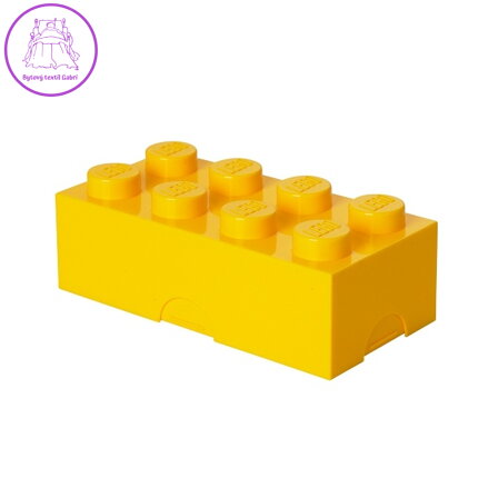 LEGO box na svačinu 100 x 200 x 75 mm - žlutá