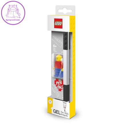 LEGO Gelové pero s minifigurkou, černé - 1 ks
