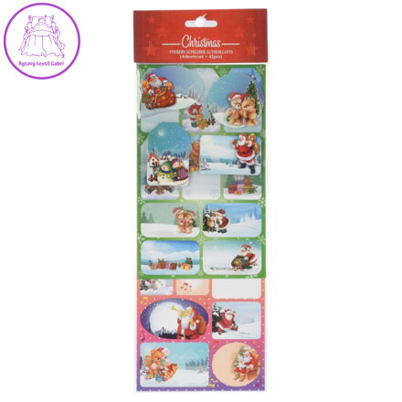 Sada samolepek na vánoční dárky (2 druhy)