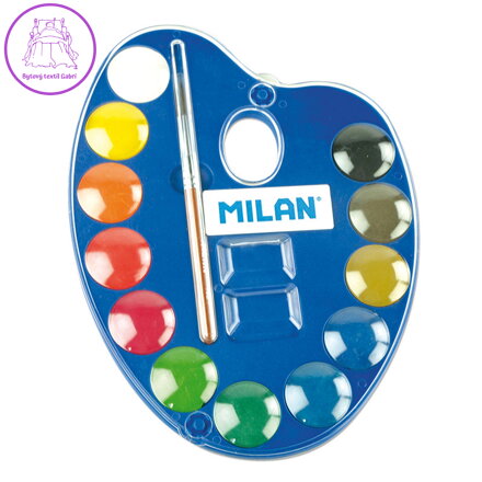 Akvarelové barvy MILAN 12ks + štětec