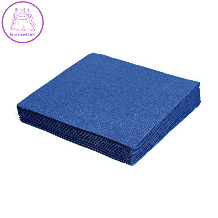 Obrousky 3-vrstvé 33 x 33 cm tm.modré / 50ks /