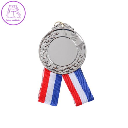 Párty medaile PVC stříbrná 6,5 cm