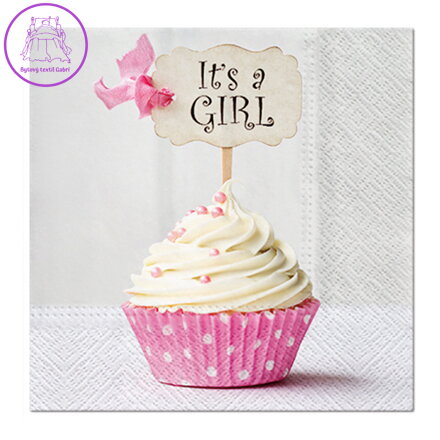 Ubrousky PAW L 33x33 cm Pink Cupcake