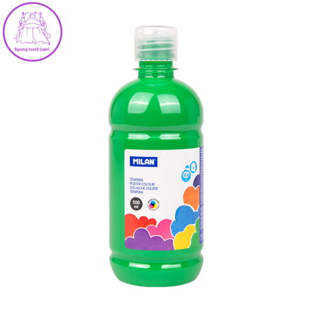 Barva temperová 500ml světle zelená