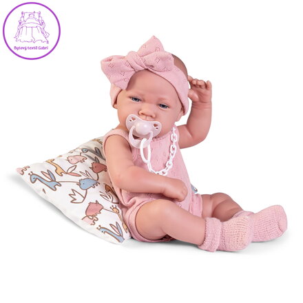 Panenka - novorozená Lúa v růžovém pyžamu, 42 cm Panenka - novorozená Lúa v růžovém pyžamu, 42 cm