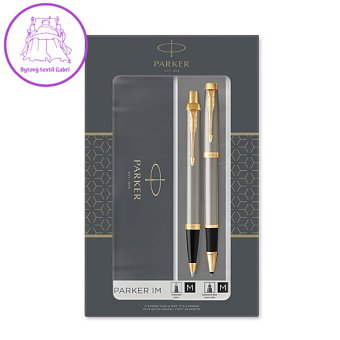 Parker IM Brushed Metal GT sada roller a kuličková tužka