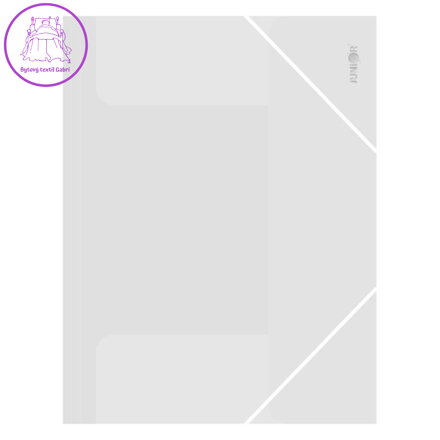 Zakládací mapa s gumičkou PP/A4, průhledná/transparentní