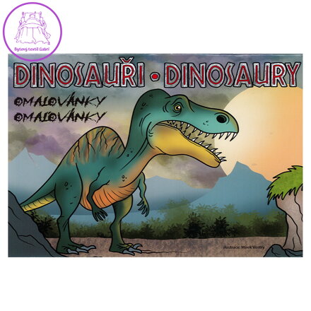 Omalovánka A4 podle čísel - Dinosauři