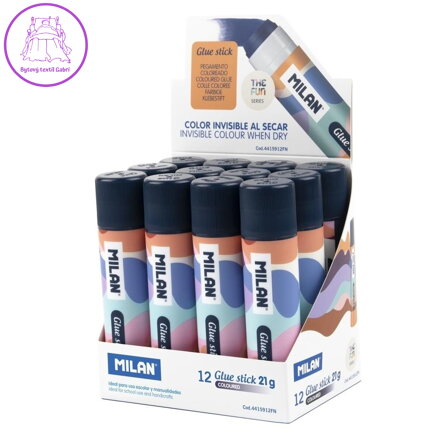 Lepicí tyčinka MILAN Fun Glue Stick 21g, transparent