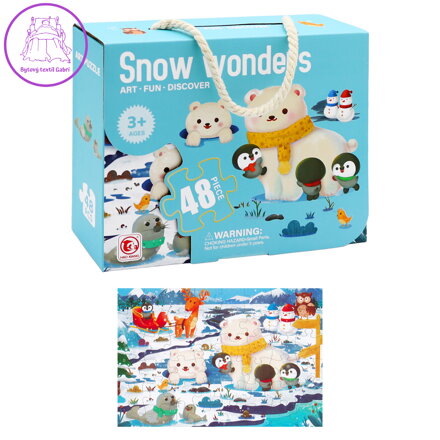 Dětské puzzle 50 x 34 cm (48 dílků) - Snow Wonders