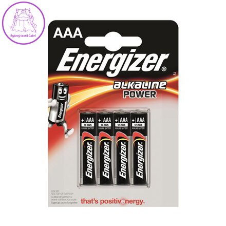 Batéria, AAA mikro, 4ks, ENERGIZER Alkaline Power