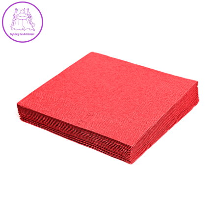 Ubrousky 33 x 33 cm červené 100 ks