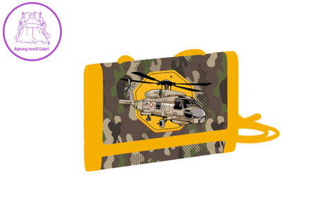 Dětská textilní peněženka Helikoptéra