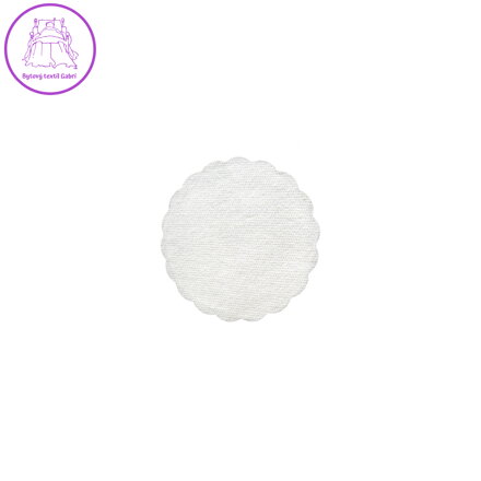 Rozetky do podšálky Airlaid 9 cm, bílé (500 ks v bal.)