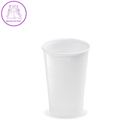 Pohár bílý 0,3 l, 10 ks