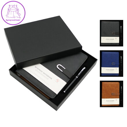 Sada zápisník / diář A5 + roller v dárkové krabičce (mix barev) Sada zápisník / diář A5 + roller v dárkové krabičce (mix barev)