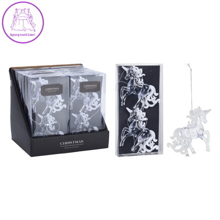 Jednorožec - závěsná dekorace (balení 2 ks)