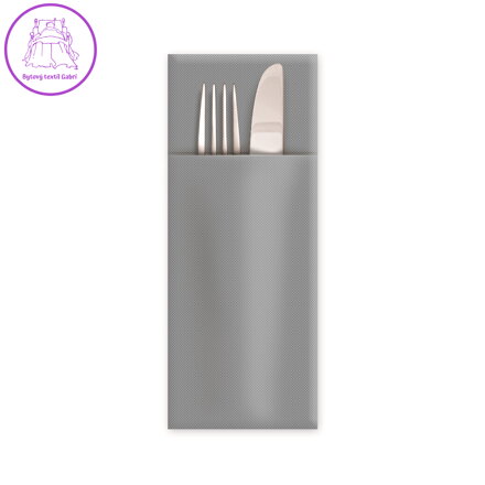 Ubrousek CutleryStar PREMIUM šedý 40 x 32 cm [50 ks]