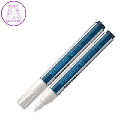 Lakový popisovač, 1-3 mm, SCHNEIDER "Maxx 270", bílý