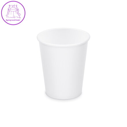 Papírový kelímek bílý Ø80mm 280ml `M: 0,2L/8oz` [10 ks]