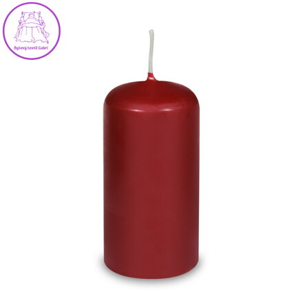 Svíčka válcová pr.60 x 120 mm bordó