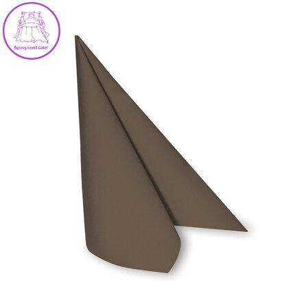 Obrousky Premium  40 x 40 cm dekor hnedé 50 ks