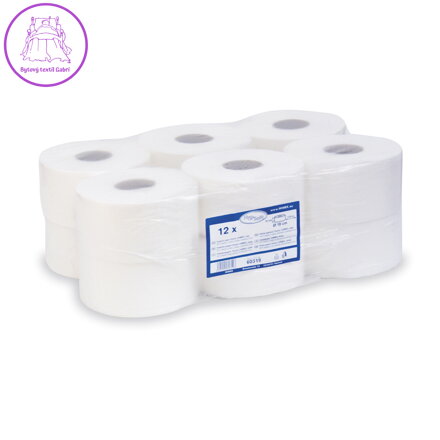 Toaletní papír tissue JUMBO 2-vrstvý, pr 19 cm (12 ks)