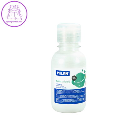 Barva temperová 125ml metalická bílá