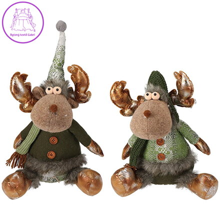 Dekorace - sob, sedícíí, 2druhy /30cm