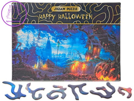 Puzzle Halloween 75x50cm 468dílků v krabičce