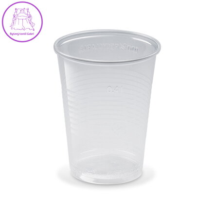 Pohár průhledný 0,4 l 50 ks