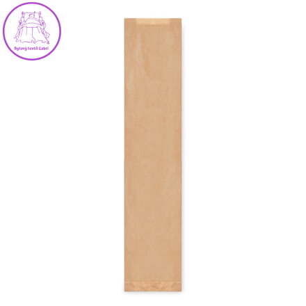 Papírový sáček s bočním skladem hnědý 12+5 x 59 cm `Baguette` [1000 ks]