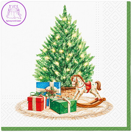 Ubrousky PAW L 33x33cm Christmas celebrations