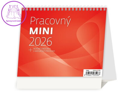 Stolní kalendář 2026 Pracovní MINI