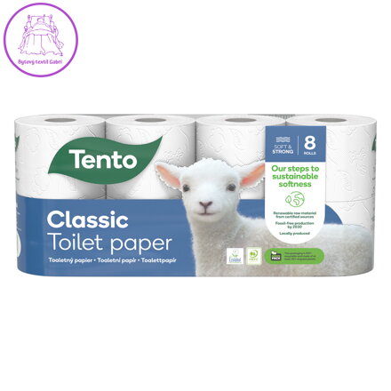Toaletní papír TENTO pearl white (8 ks)