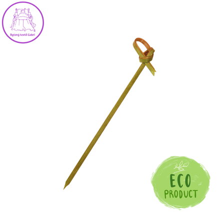 Napichovadla bambusové na jednohubky uzlík 10cm, (100ks v bal.)