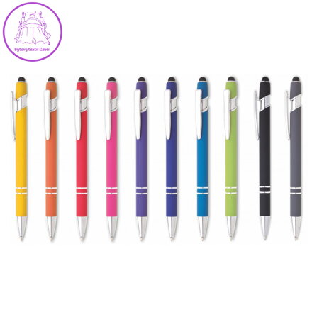 Kuličkové kovové pero NATIO SOFT mix 10 barev (cena je za 1 ks)