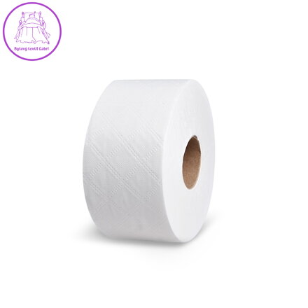 Toaletní papír (FSC Mix) 2vrstvý bílý `JUMBO` O18cm 100m  445 útržků [12 ks]
