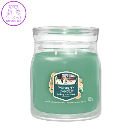 Svíčka Yankee Candle - HOLIDAY WINTERFEST, střední Svíčka Yankee Candle - HOLIDAY WINTERFEST, střední