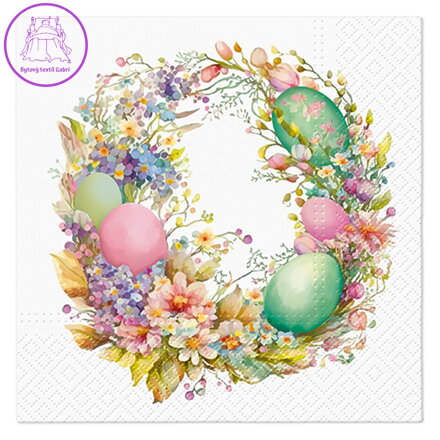 Ubrousky PAW L 33x33cm Easter Wreath