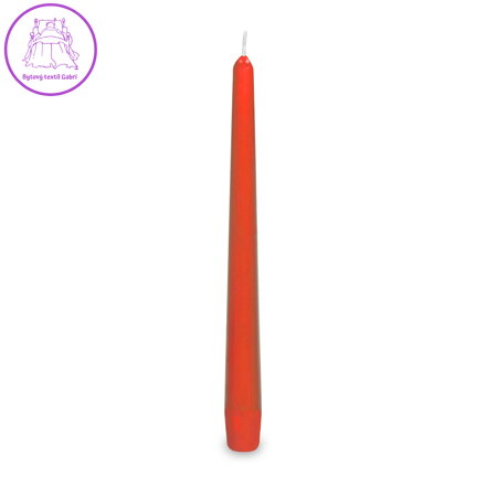 Svíčka kónická 245 mm, červená (10 ks v bal.)