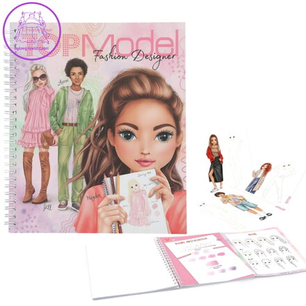 Módní návrhářský sešit Top Model - Jill a Hayden