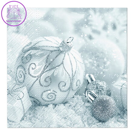 Ubrousky PAW L 33x33cm Silver bauble Ubrousky PAW L 33x33cm Silver bauble