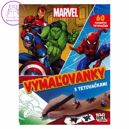 Vymalovánky s tetovačkami - Marvel