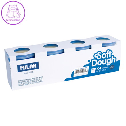 Plastelína MILAN Soft Dough biela 116g /1ks