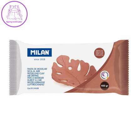 Modelovací hmota MILAN - Hnědá (Terracotta) 400g, na vzduchu tvrdnoucí