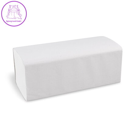 Papírový ručník ZZ skládaný V 2vrstvý bílý 24 x 21 cm [4000 ks]