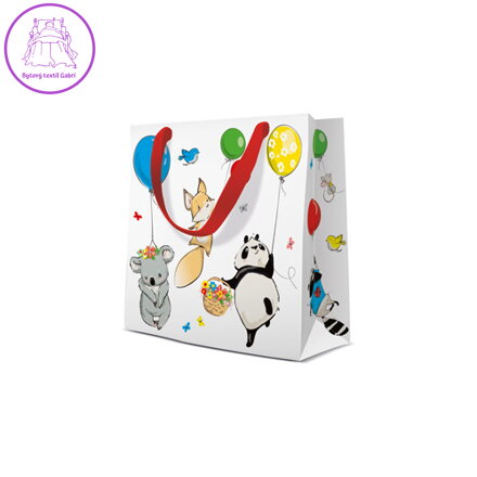 Dárková taška PAW Animals Party, square - 17x17x6 cm