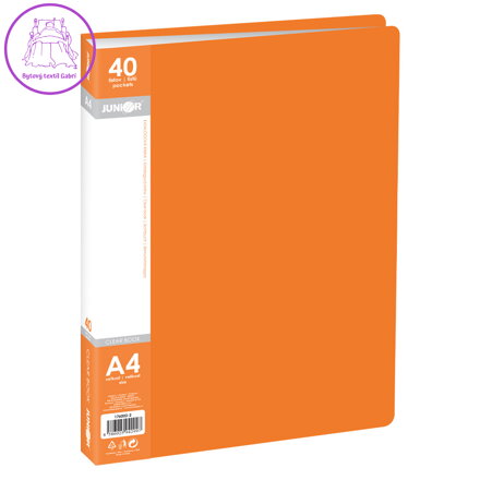 Katalogová kniha A4/40 listová, oranžová